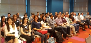 A photo of the first cohort of data science Masters degree students