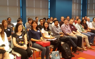 A photo of the first cohort of data science Masters degree students