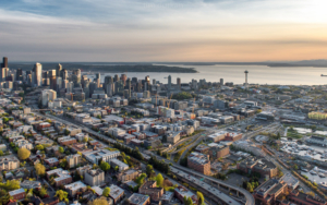 Seattle, looking downtown and out towards Alki from North Capitol Hill. Photo credit: Timothy Durkan
