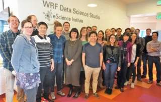Participants in the West Big Data Hub Data Carpentry workshop. Photo, Robin Brooks, eScience Institute
