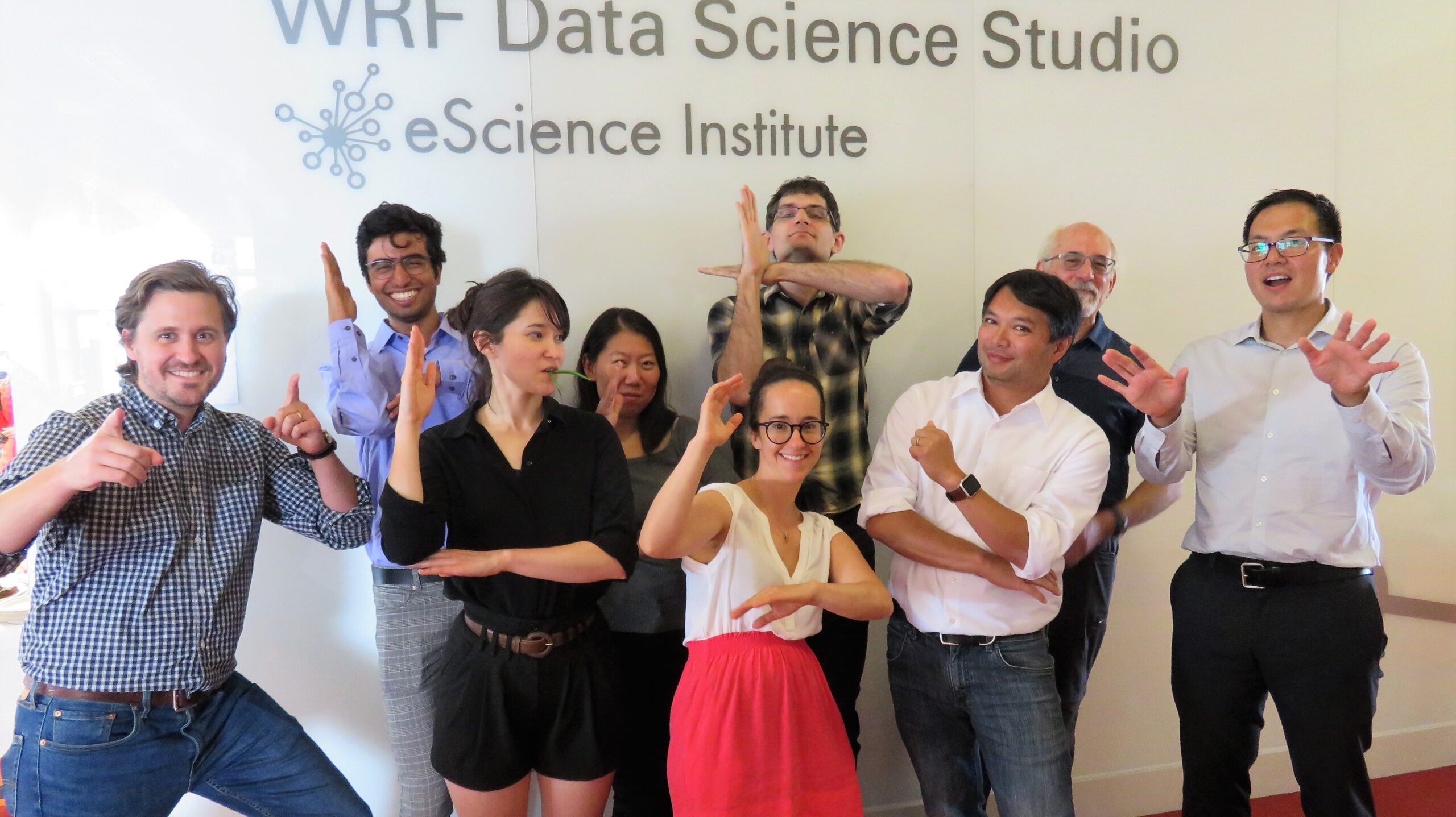 Some of the 2018 Data Science for Social Good Fellows strike a pose