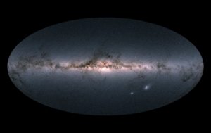 Gaia’s sky in colour. Image via European Space Agency. Copyright information: ESA/Gaia/DPAC, CC BY-SA 3.0 IGO