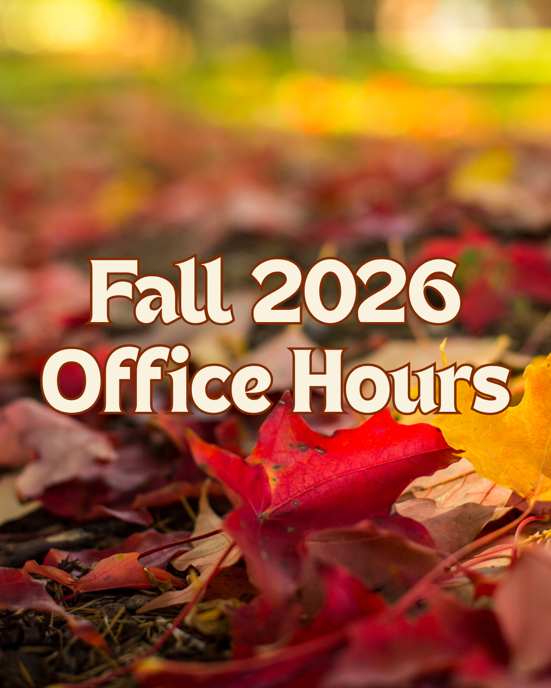 Fall 2026 Office Hours